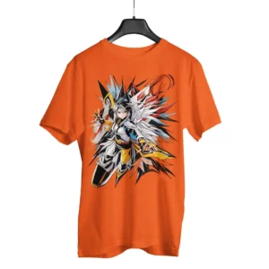 Fly Fighting Man Anime Printed T- shirt