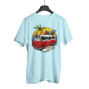 Beach Van Oversized Gym T-shirt