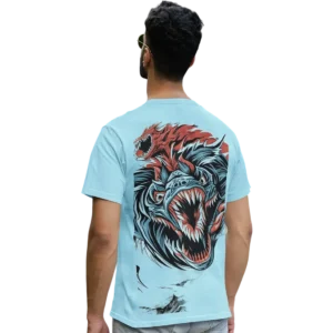 Big Mouth Monster Anime Printed T-shirt
