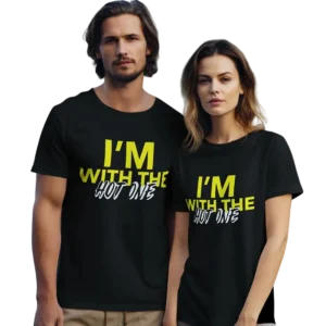 I Am With The Hot One Couple T-shirt