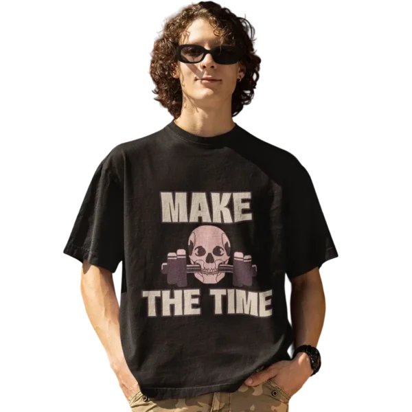Make Time Oversized Gym T-shirt