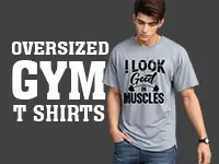 oversized gym t shirt banner