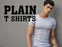 mens plain t shirt banner