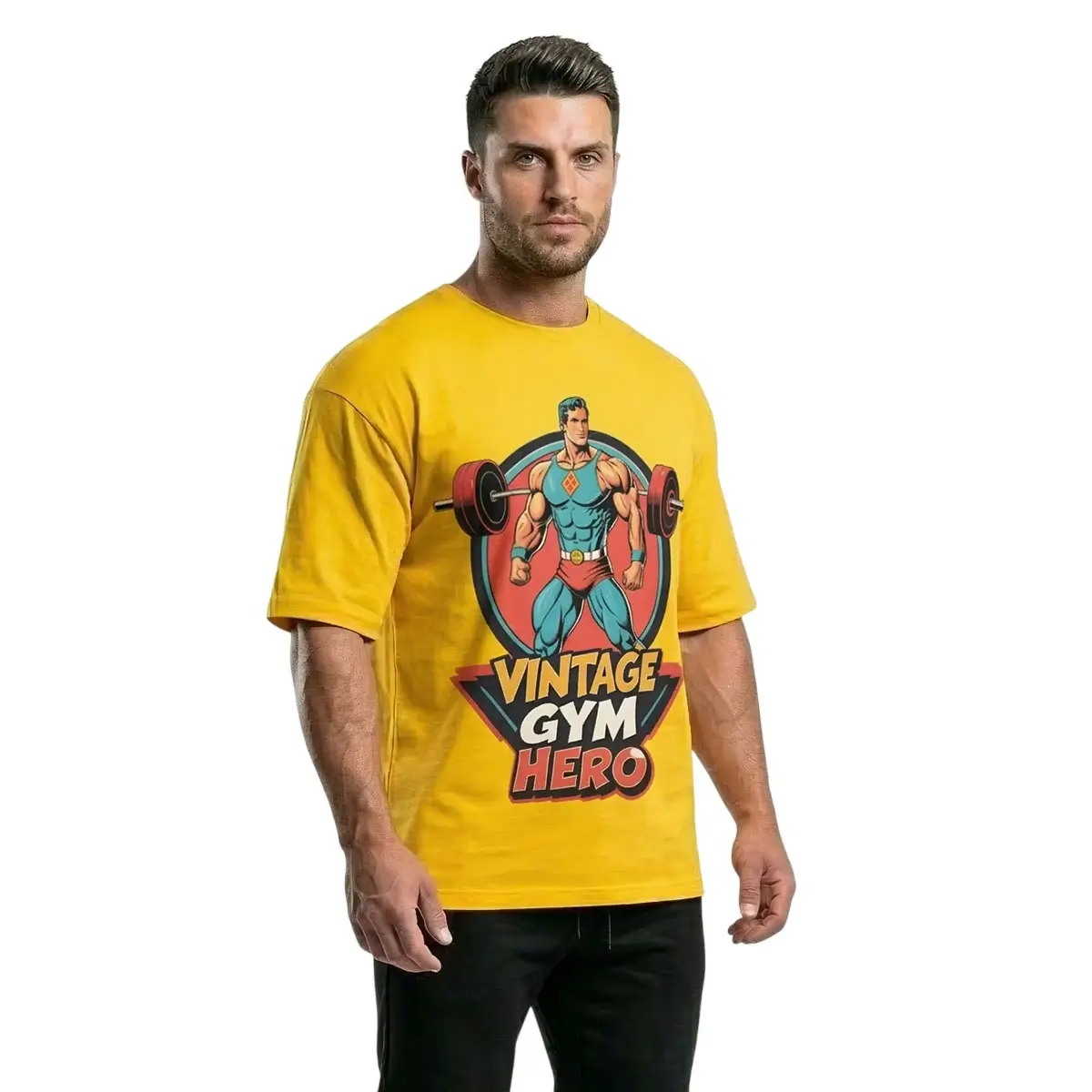 Vintage Gym Hero Oversized Gym T-Shirt | Limited Drop - Image 2