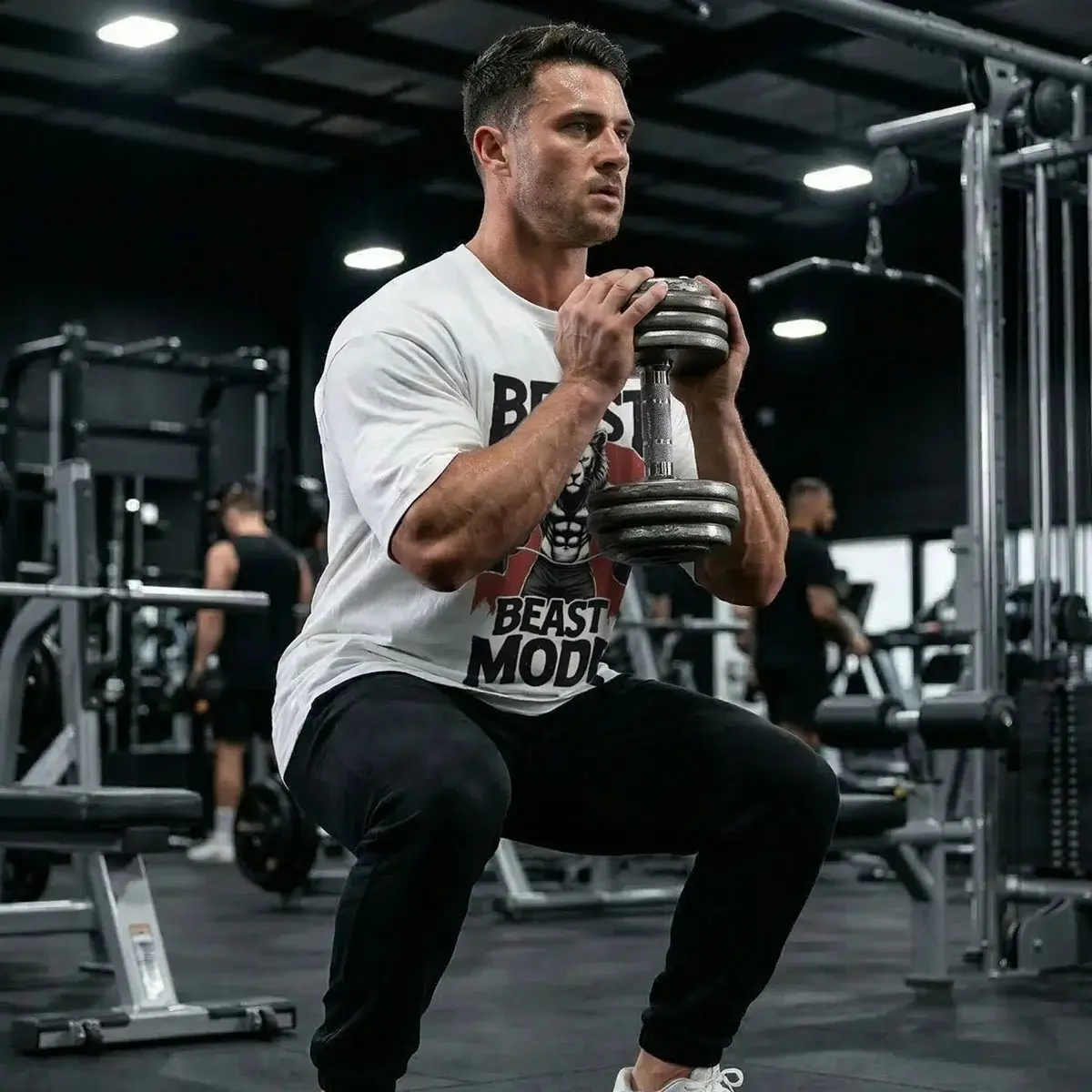 Beast Mode Oversized Gym T-Shirt β White | Limited Drop - Image 4